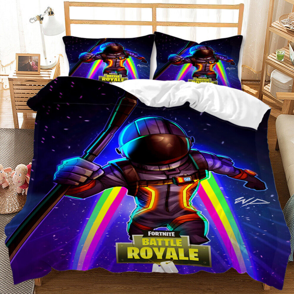 (Style 02, King) Fortnite Bedding Single Double King Duvet Cover UK