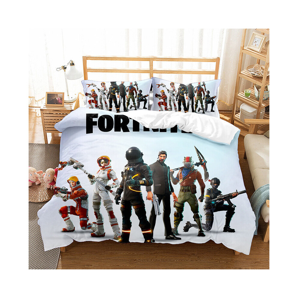 (Style 04, Single) Fortnite Bedding Single Double King Duvet Cover UK