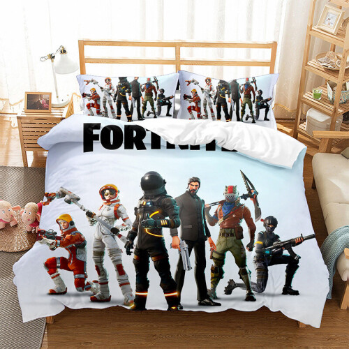 (Style 04, Double) Fortnite Bedding Single Double King Duvet Cover UK ...