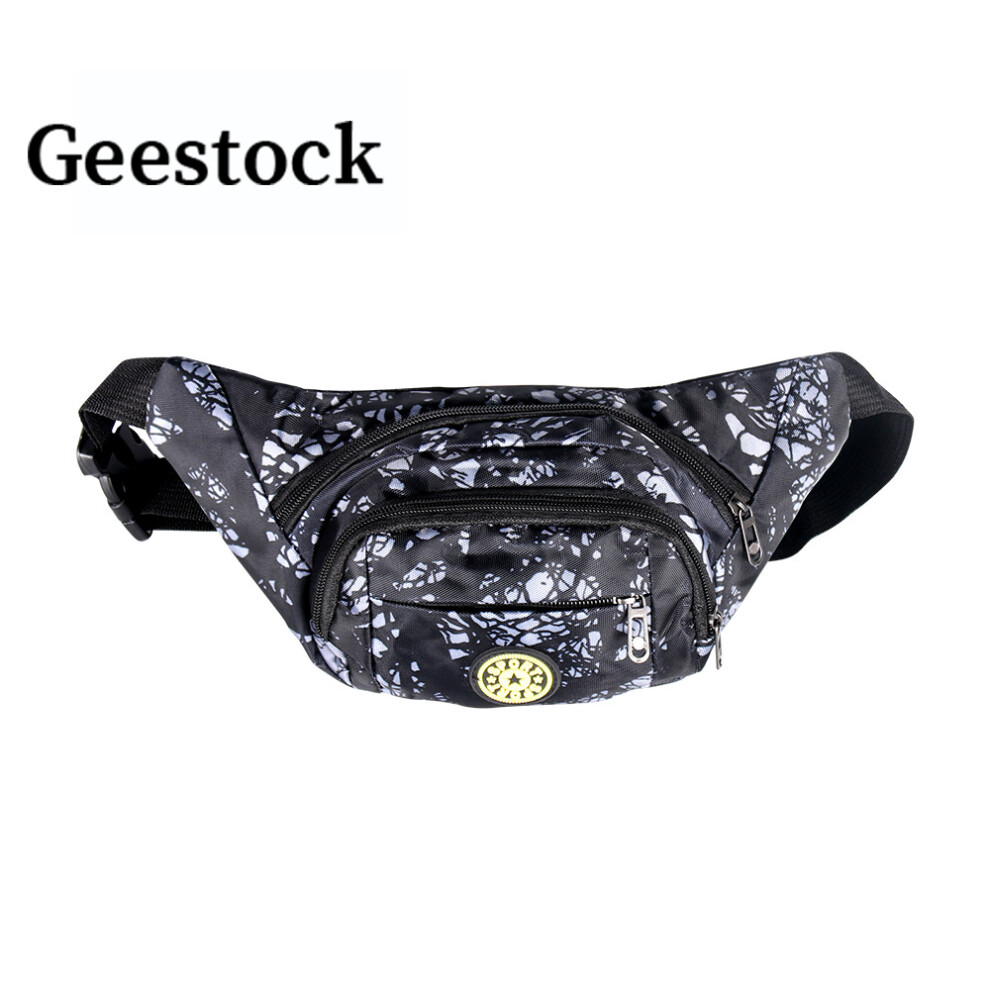 Geestock Waist Packs Men Women Banana Hip Bum Bag Running Fanny Pack Nylon Sports Belt Bag Waterproof Phone Holder-image-OPC-PBSHRZH-NEW