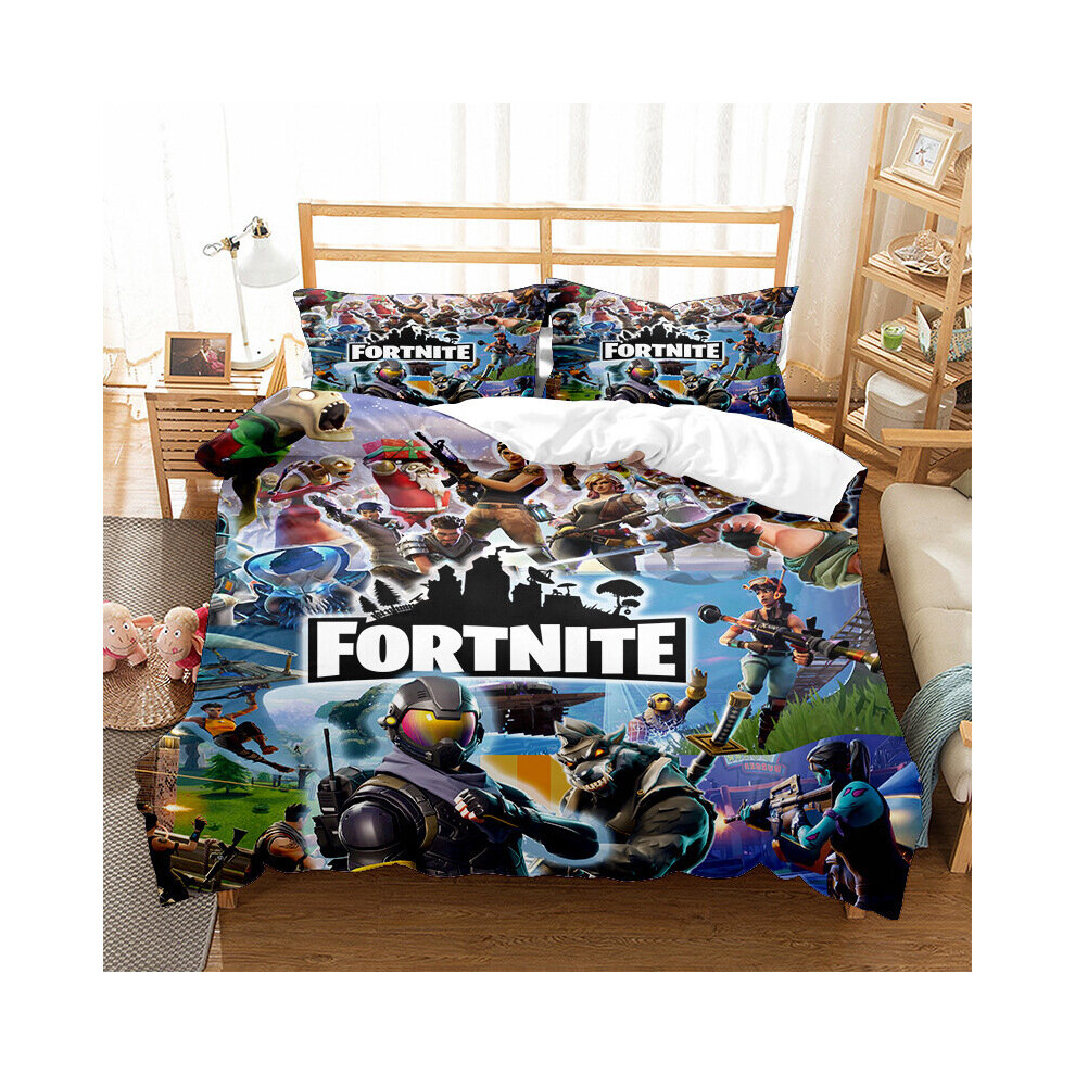 (Style 09, Single) Fortnite Bedding Single Double King Duvet Cover UK