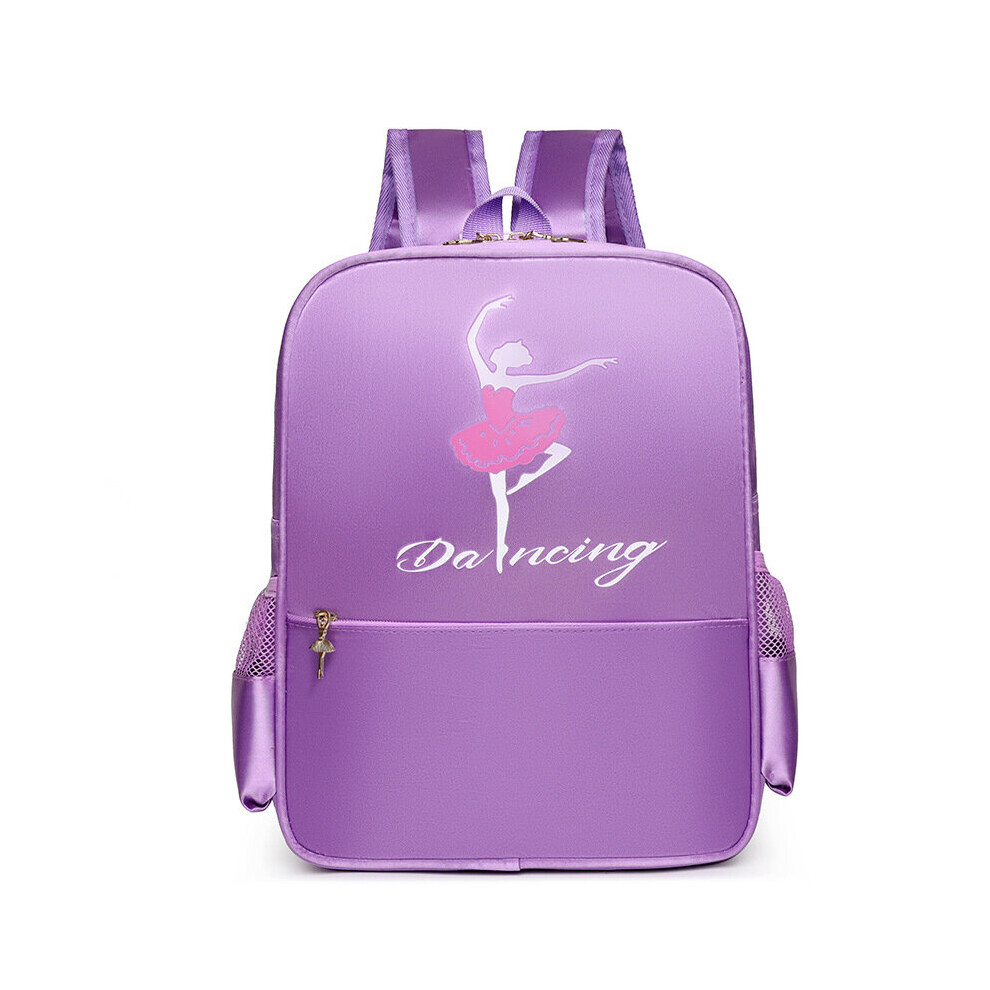 (beige, 16 Inches) Personalized Embroidery Kids Dance BackBag for Girls Ballerina Pink Duffel for Ballet Class Crossbody Name Ballet Handbag-image-OPC-PBSHZHF-NEW