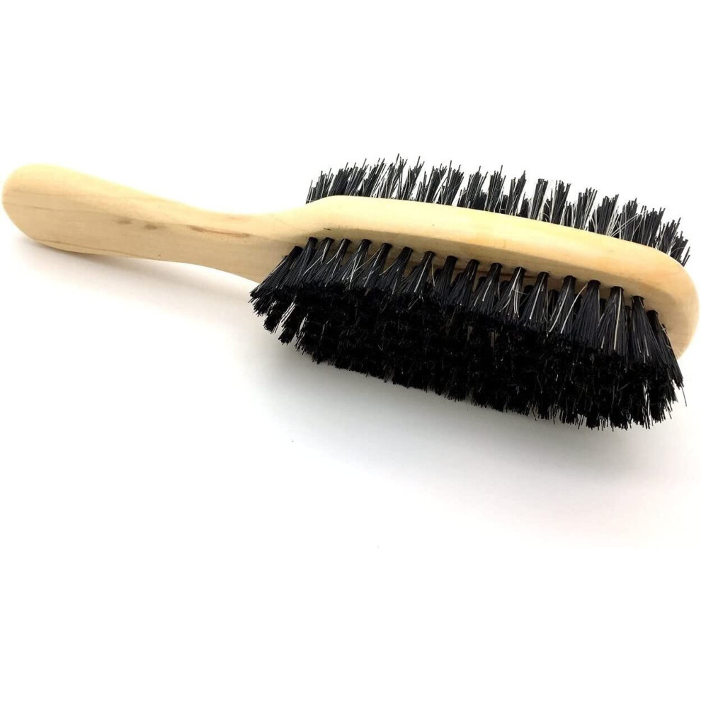 Magic Collection Brown Hard And Soft Double Brush With Natural Boar Bristle # 7713
