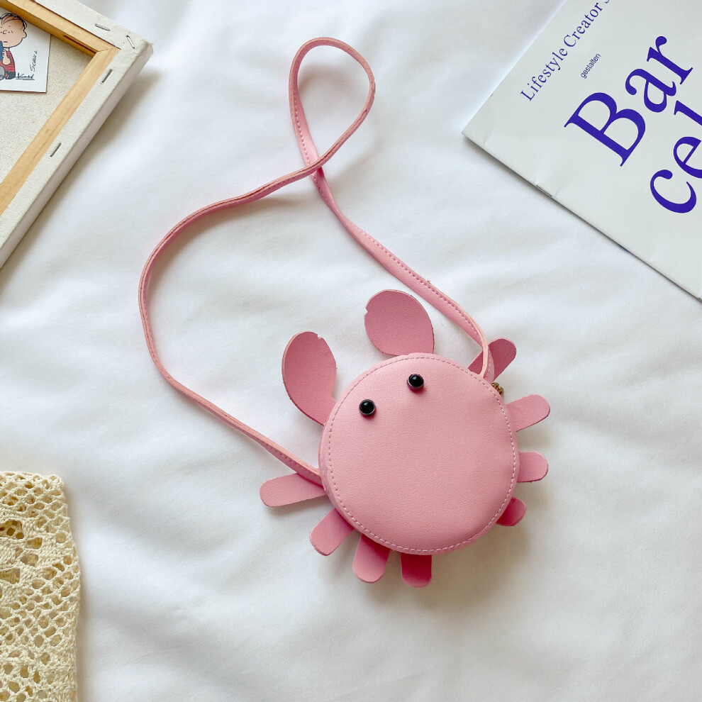 (Pink, 12 inches) Personalized Toddler Bag Children Valentines Gift Girls Crab Bag Unique Ladies Chains Animal Messenger Crossbody Bag-image-OPC-PBSHZYF-NEW