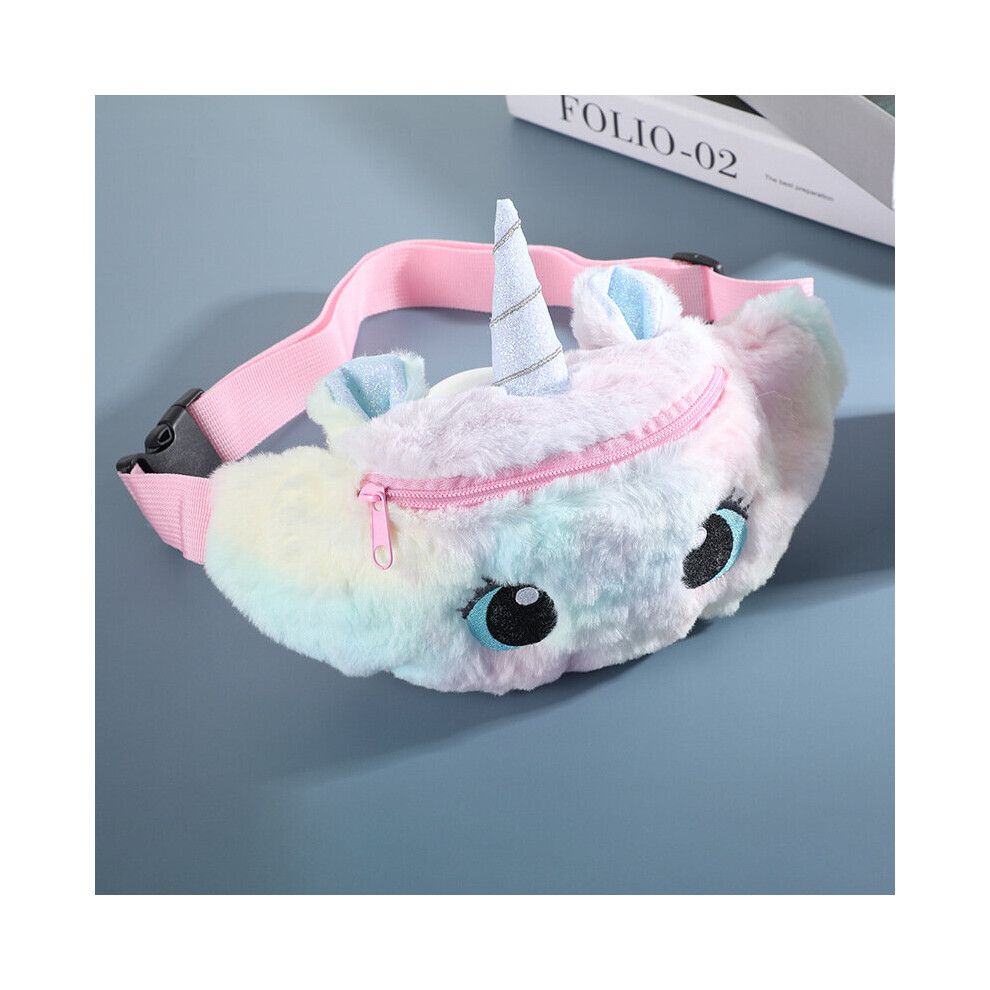 Cartoon Unicorn Waist Bag For Women girl Plush Toys Pink Fanny Pack Children s Shoulder Belt Bags Kids Phone Pouch Chest Bag on OnBuy