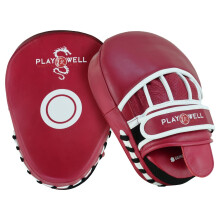 PLAYWELL ELITE DELUXE " MAROON SERIES " LEATHER CURVED FOCUS PAD