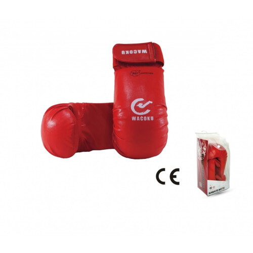 (Blue, Medium) WKF APPROVED KARATE SPARRING MITTS