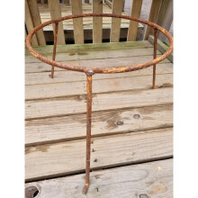 (W:38 x H: 30 cm) Garden Fire Pit Trivet Wood Burner Accessory Legs Rust Iron Stand
