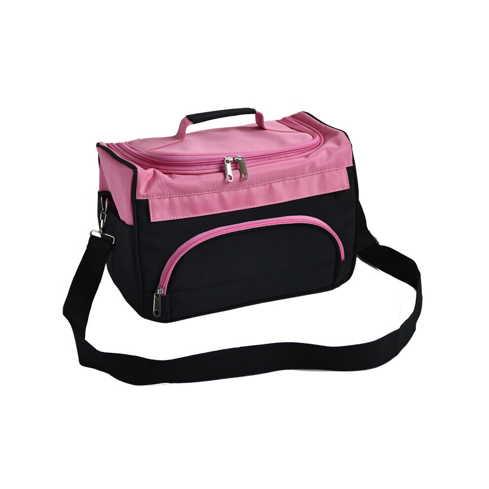 Brown Hair Scissor Bag Salon Barber Handbag Hairdressing Comb Tools Bag Makeup Storage Bag Travel Hairstyling Carry Case