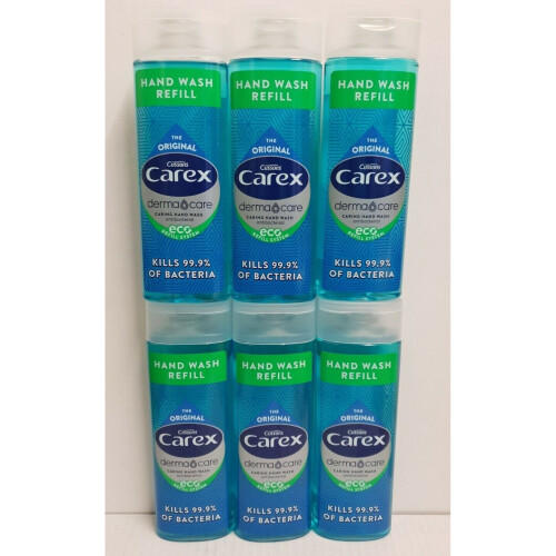 Carex CAREX DERMA CARE ORIGINAL LIQUID SOAP 250ML REFILL X 6 BOTTLES