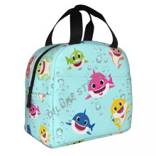 Baby Sharks Are In The Ocean insulated Lunch Bags Print Food Case Cooler Warm Bento Box for Kids Lunch Box for School