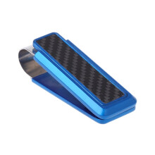 Men's Business Wallet Stainless Steel Carbon Fiber Money Clip Credit