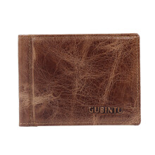 Men Leather Money Clip RFID Men Wallet Mini Male Purse Money Clips Clamp for Money