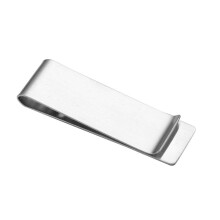 KUDIAN BEAR Stainless Steel Metal Money Clip Dollar Bifold Cash Clamp Holder Wallet Unisex Portable BID234 PM49