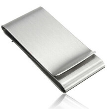 Stainless steel money Clip holder portacarta Silver firm-cards idea 99 S0309 sent from