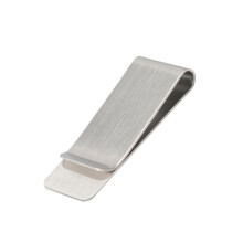 1-2 PC High Stainless Steel Metal Clip Silver Dollar Money Clip Holder Wallet for Men Women