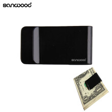 1Pc Portable Stainless Steel Metal Money Clip Mini Pocket Purse Dollar Cash Clamp Holder Wallet for Men Women