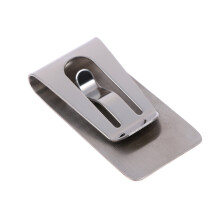 Money Clip Cash Clamp Holder Portable Stainless Steel Metal Wallet Silver Slim Banknote Folder For Business