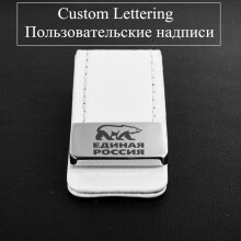 Money Clip Cash Clamp Holder Portable Leather Slim Money Clip Wallet Purse for Pocket Metal Money Holder Bill Clip ML1-046