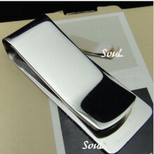 Stainless Steel Sliver Money Clip Slim Pocket Purse Cash Holder Men Women Wallet