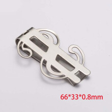 Hollow Out Multifunction Metallic Money Clip Wallet Men High Silver Cash Clamp Holder Wallet For Man Gift