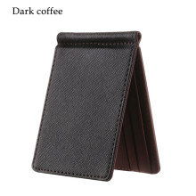 1Pc PU Leather Money Clips Sollid Thin Wallet Men Wallet Short Skin Wallets Purses Coins Pocket Business Wallet For Men Purses