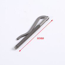 80mm Length Metal Bifold Spring Money Clip Replace Parts Cash Holder Stainless Steel Dollar Clamp Wallet For Men Women