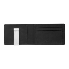 PU Leather Men Money Clip Metal Wallet Male Bilfold Clamps Wallets BID261 PM49