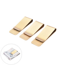 1Pcs Silver Stainless Steel Metal Money Clip for Men Dollar Cash Clamp Holder Wallet