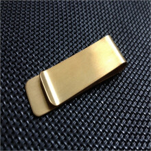 Slim Money Clip Dollar Cash Clamp Holder Portable Stainless Steel Metal Wallet Creative Business Brass Banknote Folder