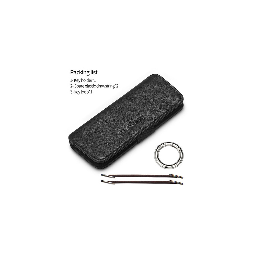 Key Wallet Leather Men Women Key Holder Organizer Case Car Key Holder Bag Wallet Housekeeper Key Case Black 885659300424
