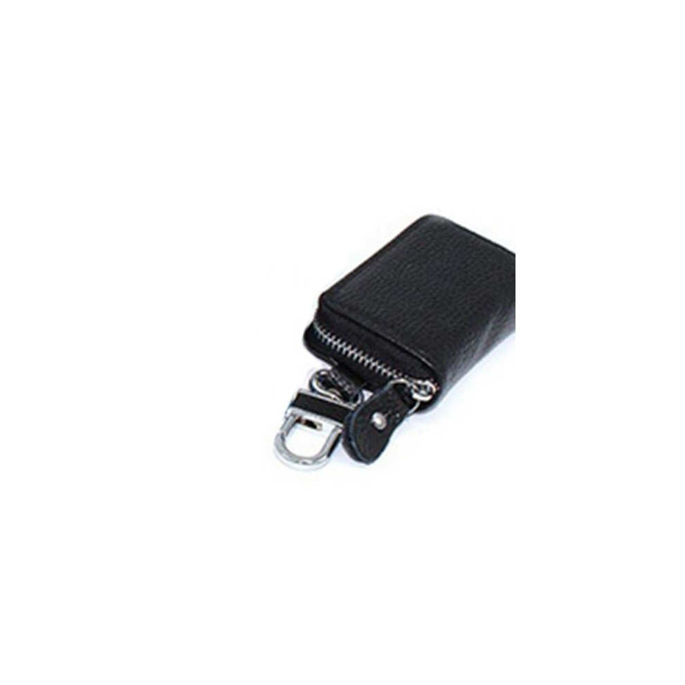 Car Key Wallet Key Holder Organizer Keychain Zipper Key Case Bag Pouch Purse Black 885659302572