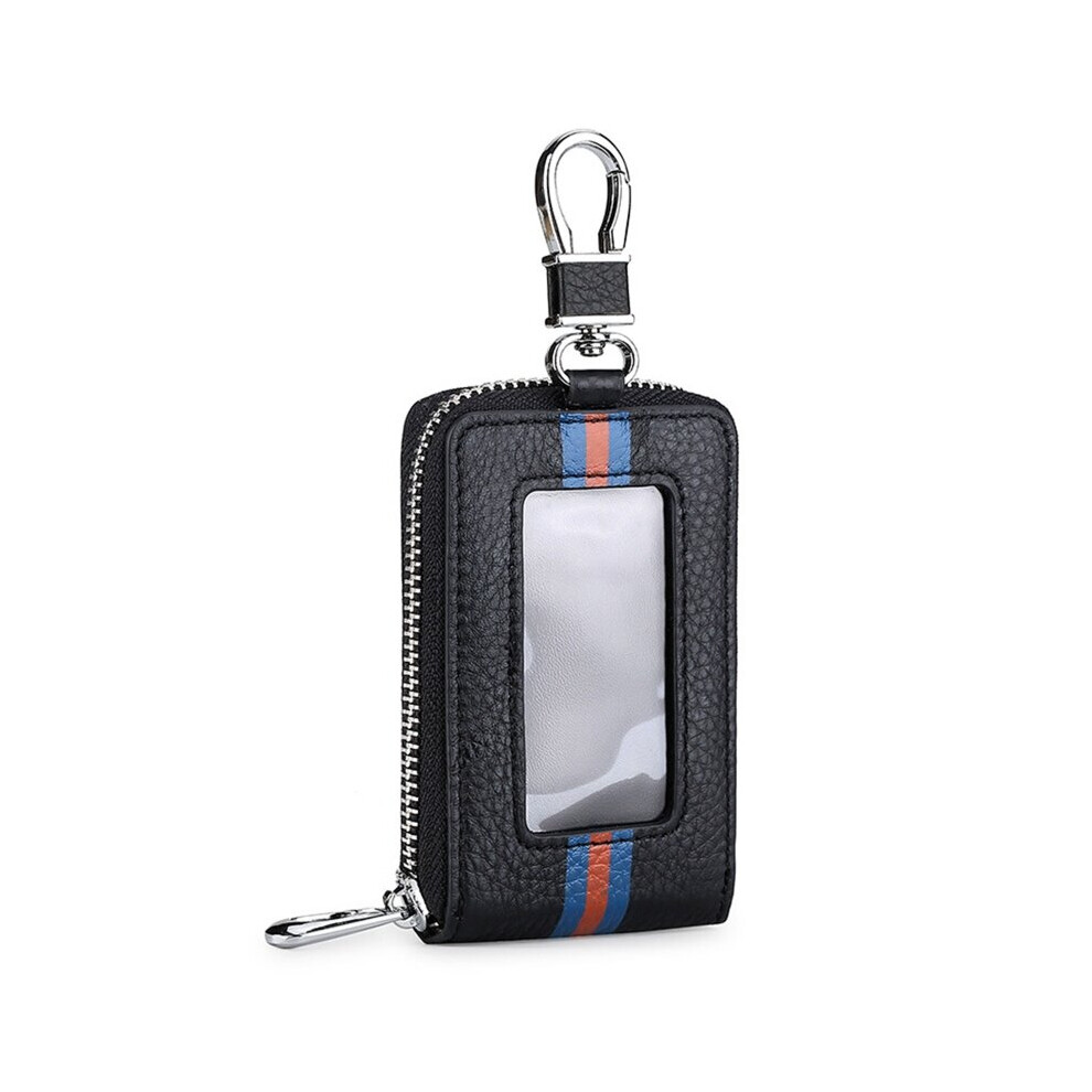 Portable Car Key Cases Car Key Fob Vehicle Smart Keychain Case Holder For Men Black 885659304668