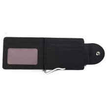 short buckle US money clip ID bag men's bag retro men's wallet