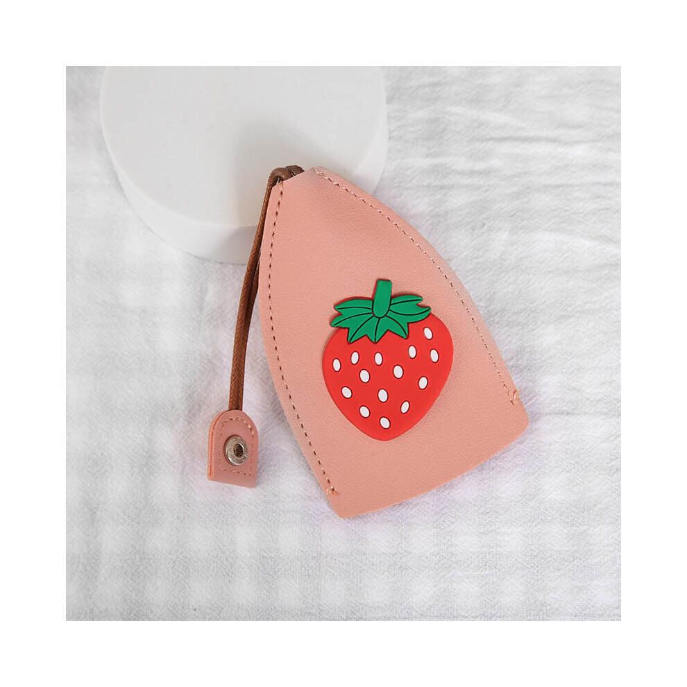 Fruits Unisex Pull Type Key Bag Pu Leather Key Wallets Housekeepers Car Key Holder Case Leather Keychain Pouch Brown 885659304606