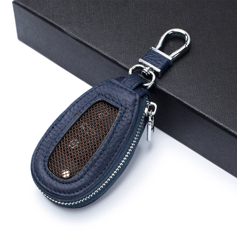 Leather Cover For Smart Car Key Men Women Key Holder Casual Keychain Bag Keys Housekeeper Organizer Wallet Versatile Brown 885659308932