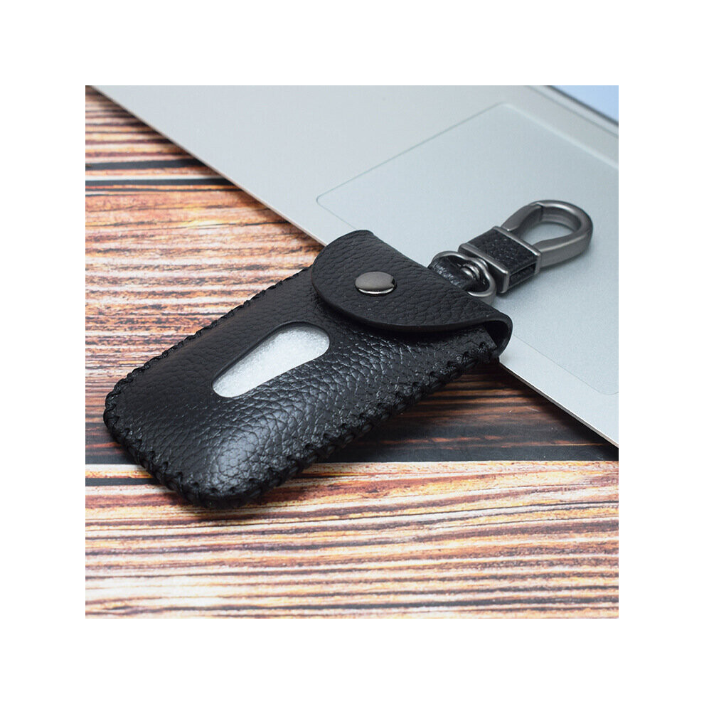 Leather Men's Car Key Case Wallet Keys Housekeeper Organizer Chain Zipper Men Leather Key Holder Brown 885659312892