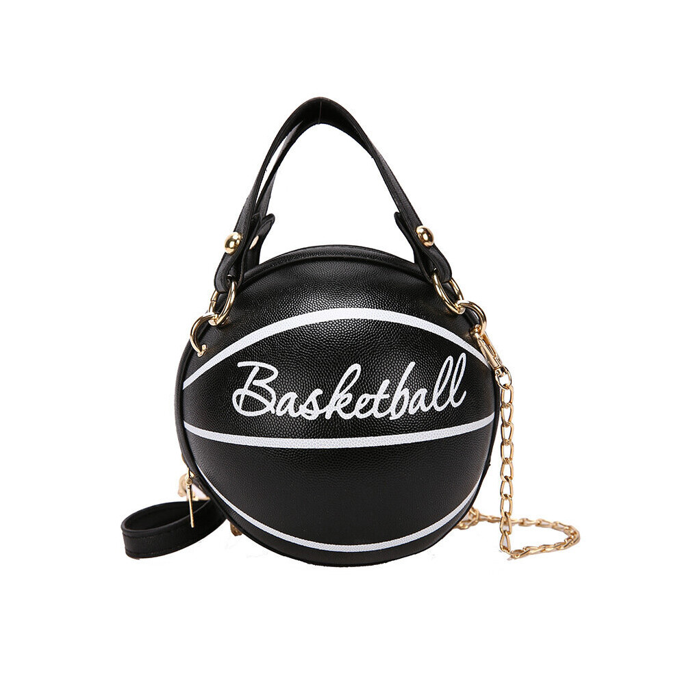 Buylor Personality Basketball Crossbady Bag for Women Casual PU Leather Handbag Round Ball Purse Wacky Female Chains Tote-image-OPC-PBSJQTN-NEW