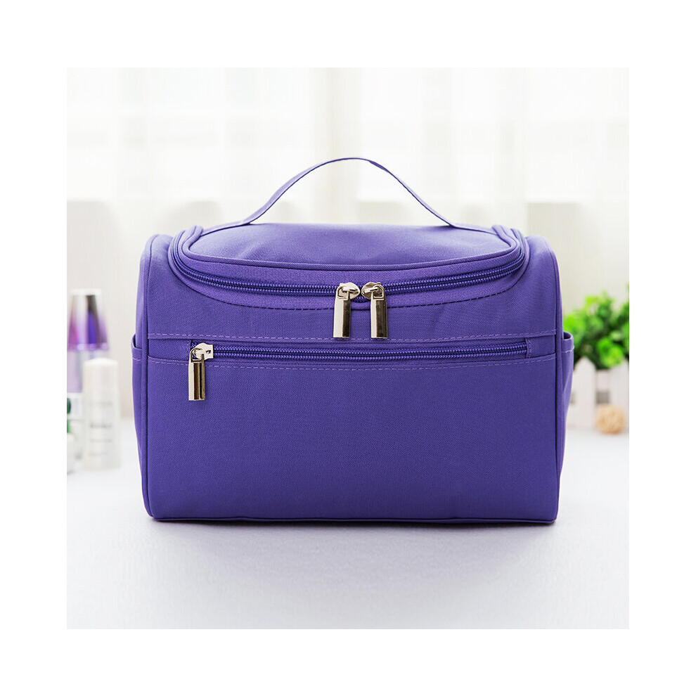 Brown Women's Cosmetic Bag Female Beautician Makeup Bag Multifunction Cosmetics Organizer Travel Bathroom Wash Bags