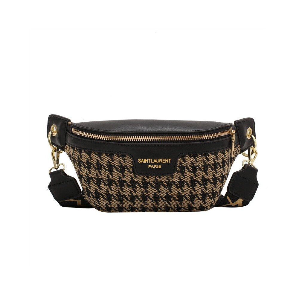 Classic Birds Pattern Woolly Women Bag Outdoor Casual Chest Bags Retro Woolen Women Shoulder Waist Bags Ladys Crossbody Packs-image-OPC-PBSJZHK-NEW