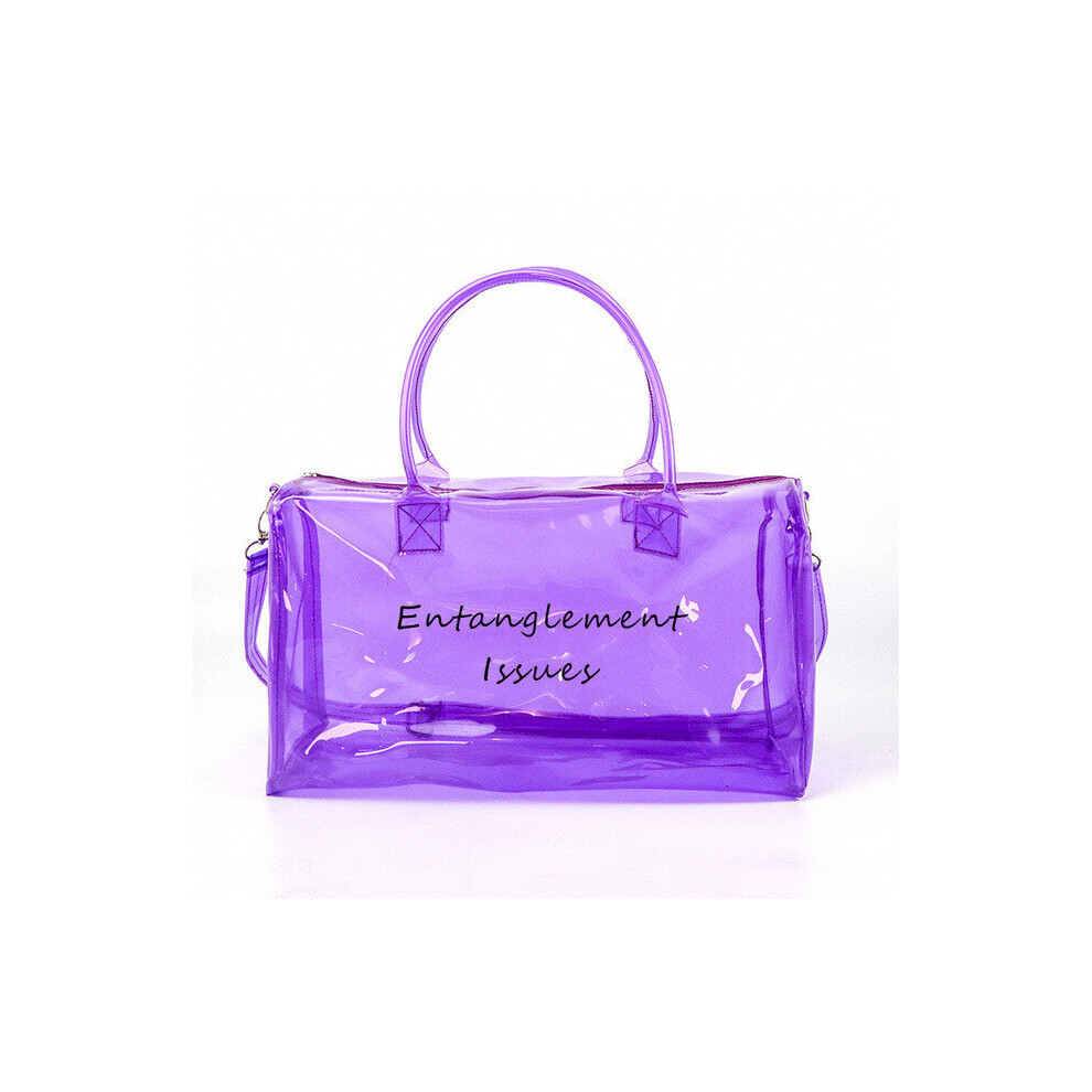 PVC Transparent Waterproof Yoga Gym Bag Outdoor Sports Fitness Handbag Unisex Hiking Yoga Messenger Bag Workout Shoulder Bag-image-OPC-PBSJZMZ-NEW