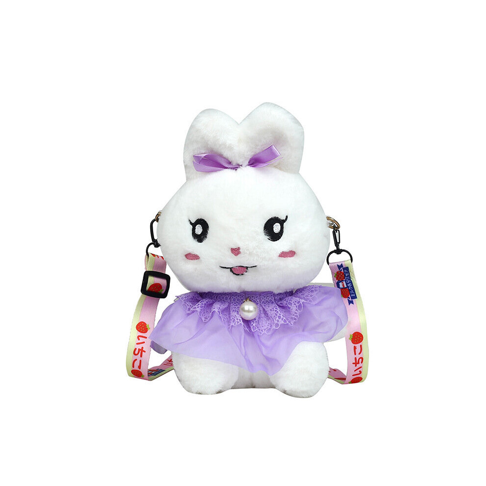 Plush Women's Bag Rabbit Doll Student Bag Girl One-shoulder Messenger Bag Bunny Purse Bag Wallet Gift for Kids-image-OPC-PBSK6FV-NEW