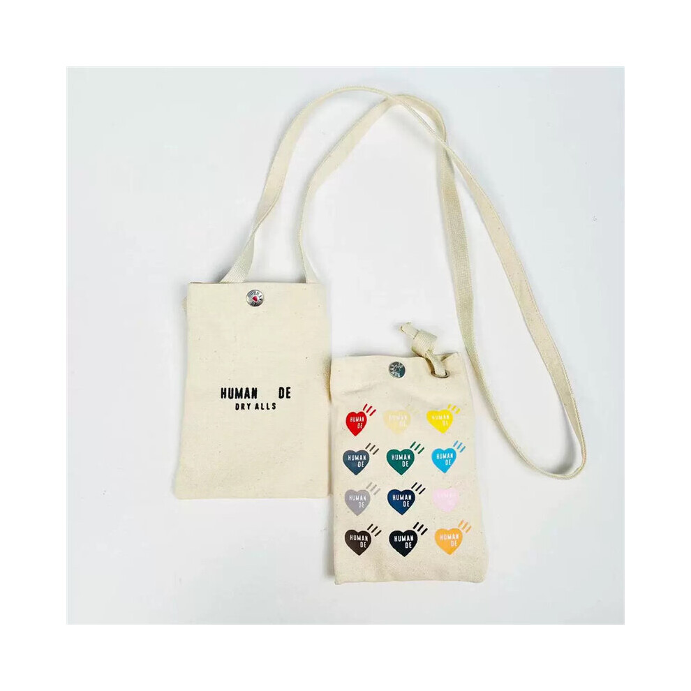 Canvas HUMAN Bag Men Women Top Version Couple One Shoulder Messenger Bag-image-OPC-PBSK72R-NEW