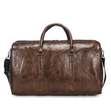 Large Capacity Short-Distance Travel Bag Women Soft PU Leather Duffel Casual Men Sports Fitness Handbag