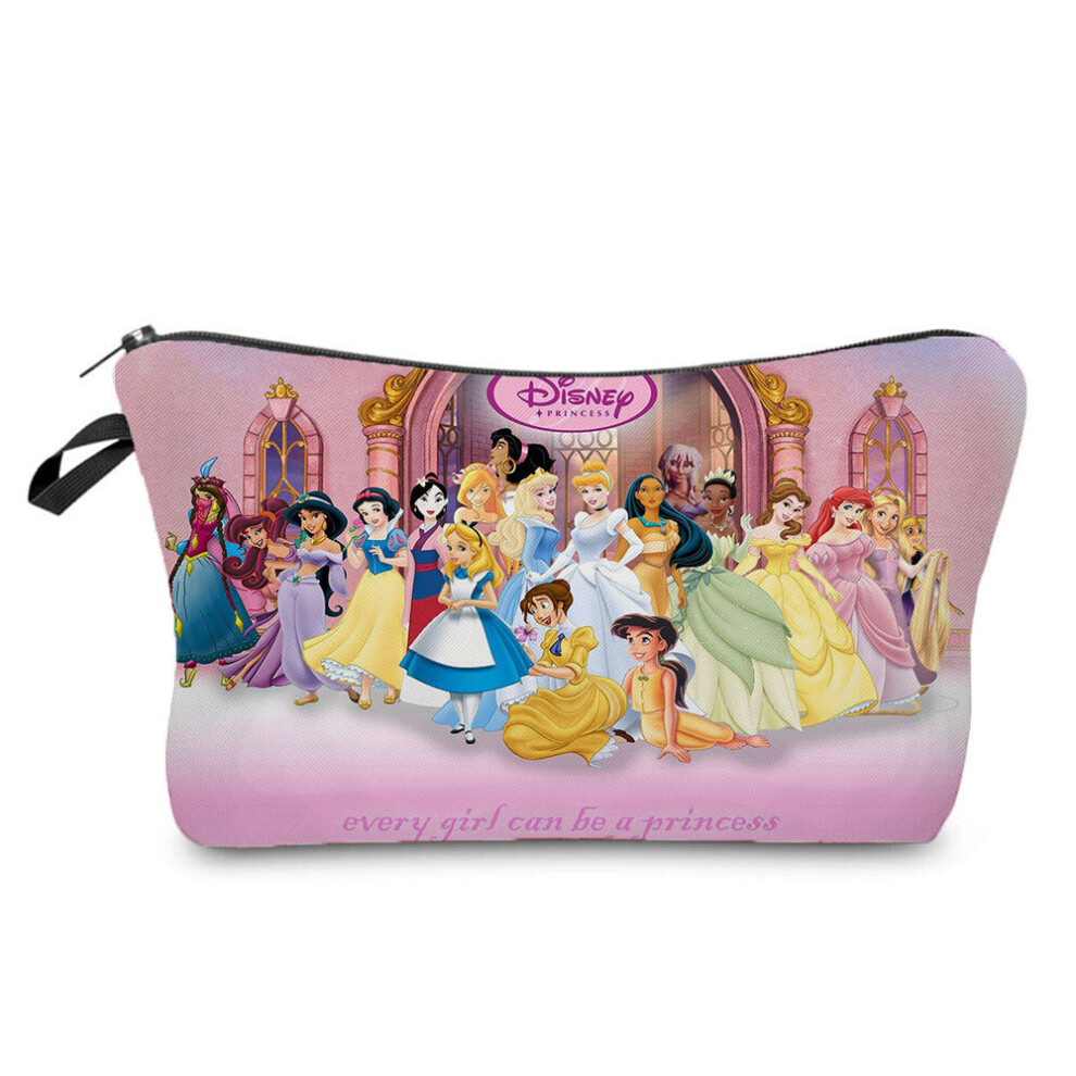 Princess Printing Makeup Bag Girl Organizer Bag Child Candy Bag Lady Mini Travel Cosmetic Bag Pattern