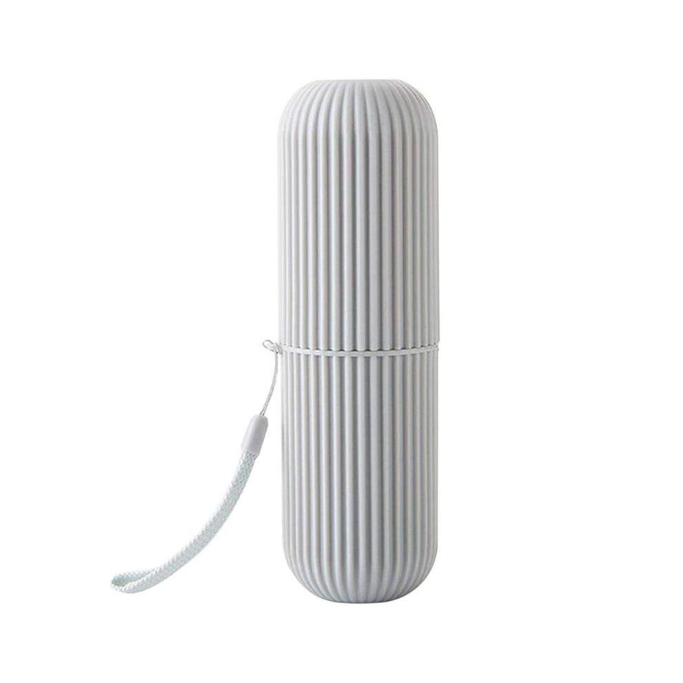 Grey Outdoor Portable Tooth Brush Container Travel Organizer Toothbrush Toothpaste Protect Holder Storage Box Toothbrush Holder