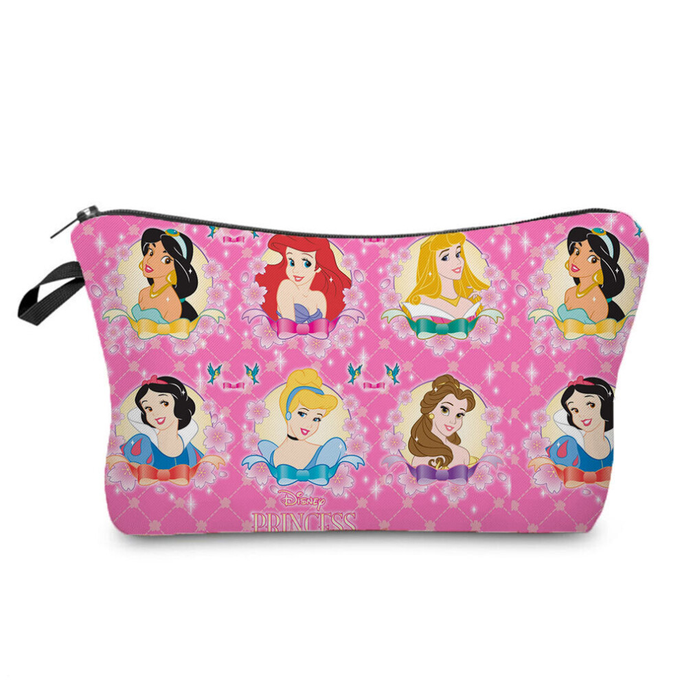 Princess Printing Makeup Bag Organizer Bag Child Pencil Case Lady Pouch Cosmetic Bag Girl Women Gift Pattern