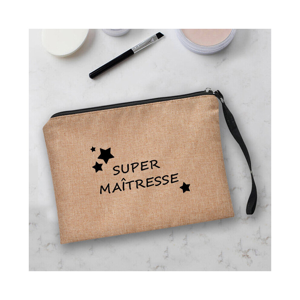 Girl Makeup Bag Thank You Mistress Pattern Female Beauty Organizer Bag Pouches for Travel Bags Pouch Women's Cosmetic Bag