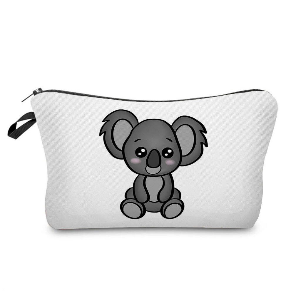 Student Pencil Case Outdoor Women's Makeup Bag Cartoon Koala Print Cosmetic Storage Bag School Teacher Gift Portable Animal