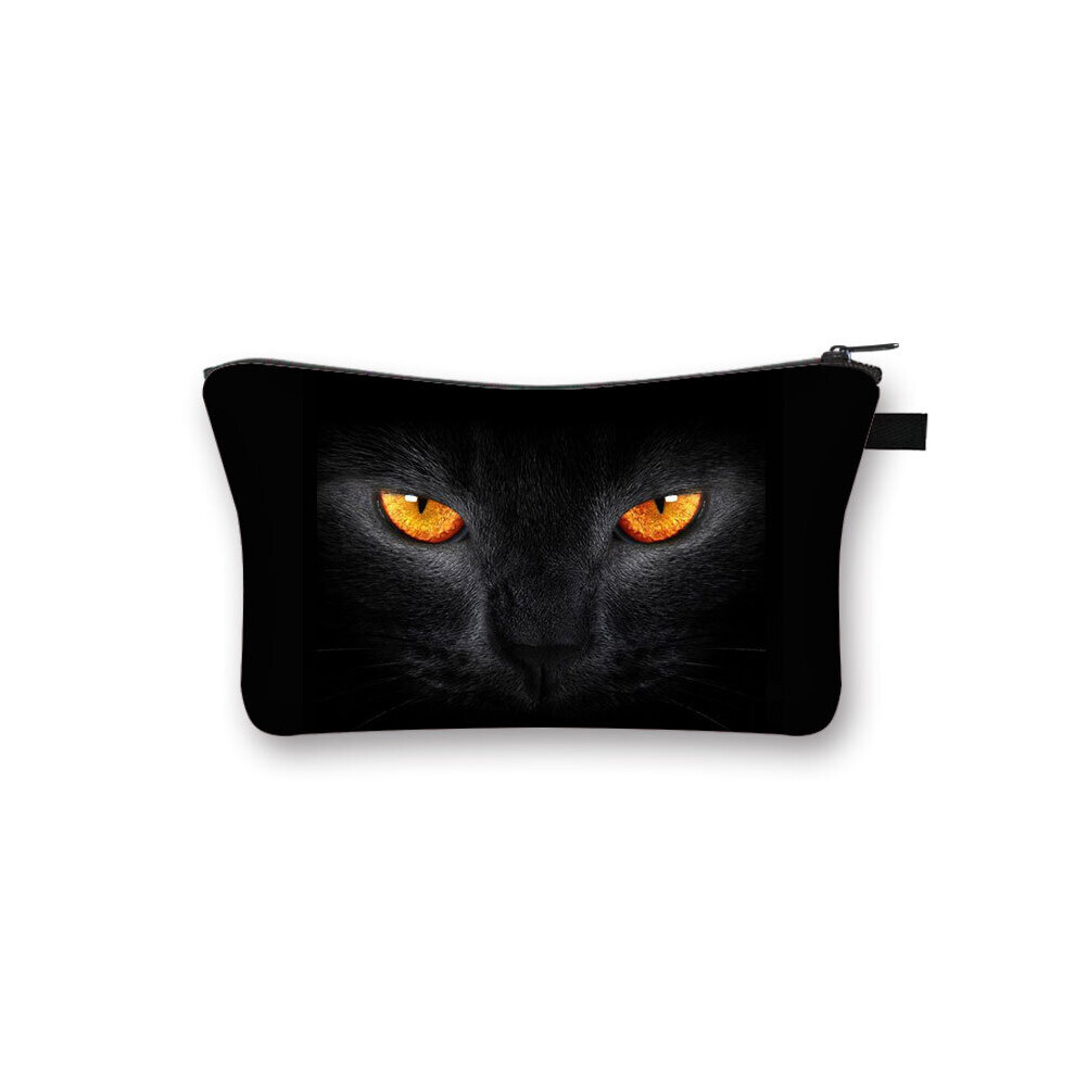 Cat Cosmetic Organizer Bag Pure Cat Prints Cosmetic Bag Women Makeup Bag